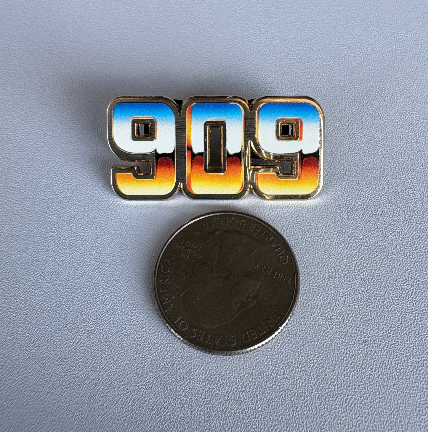 909 Enamel Pin