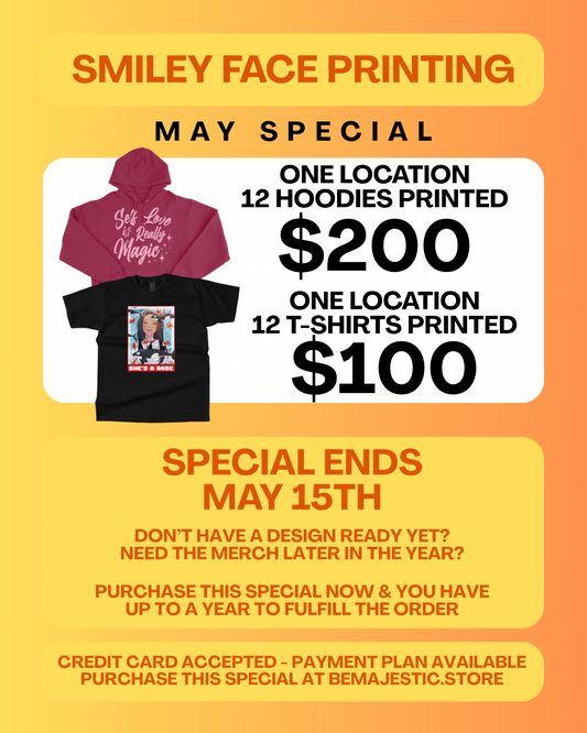 Smiley Face Printing – May Special